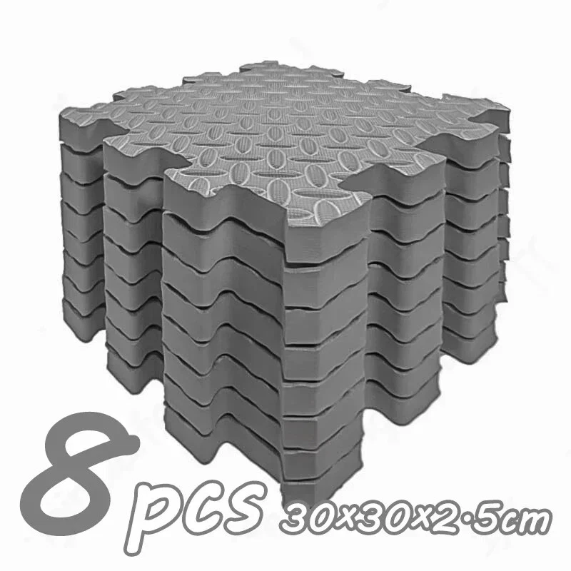8Pcs/2.5cm Baby Crawling Play Mat Soundproof Gym Mat for Children's Room Mat - Image 4 of 4