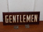 Vintage Gentlemen Reflective Tin Sign