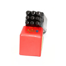 9pc Jewelers Number Punch Stamp 2.5mm Steel Metalsmith Stamping Tools Punch