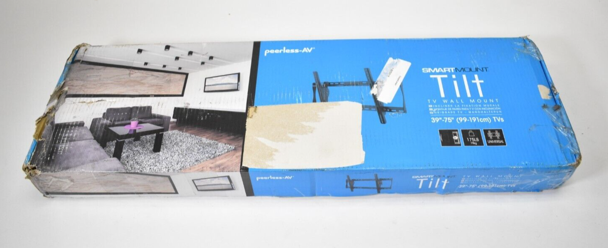 Ultra Slim Tilt Wall Mount For LG 75UH5F-H 75" Signage Display - Low Profile 1.7", 12° Tilt, 165 Lb Capacity