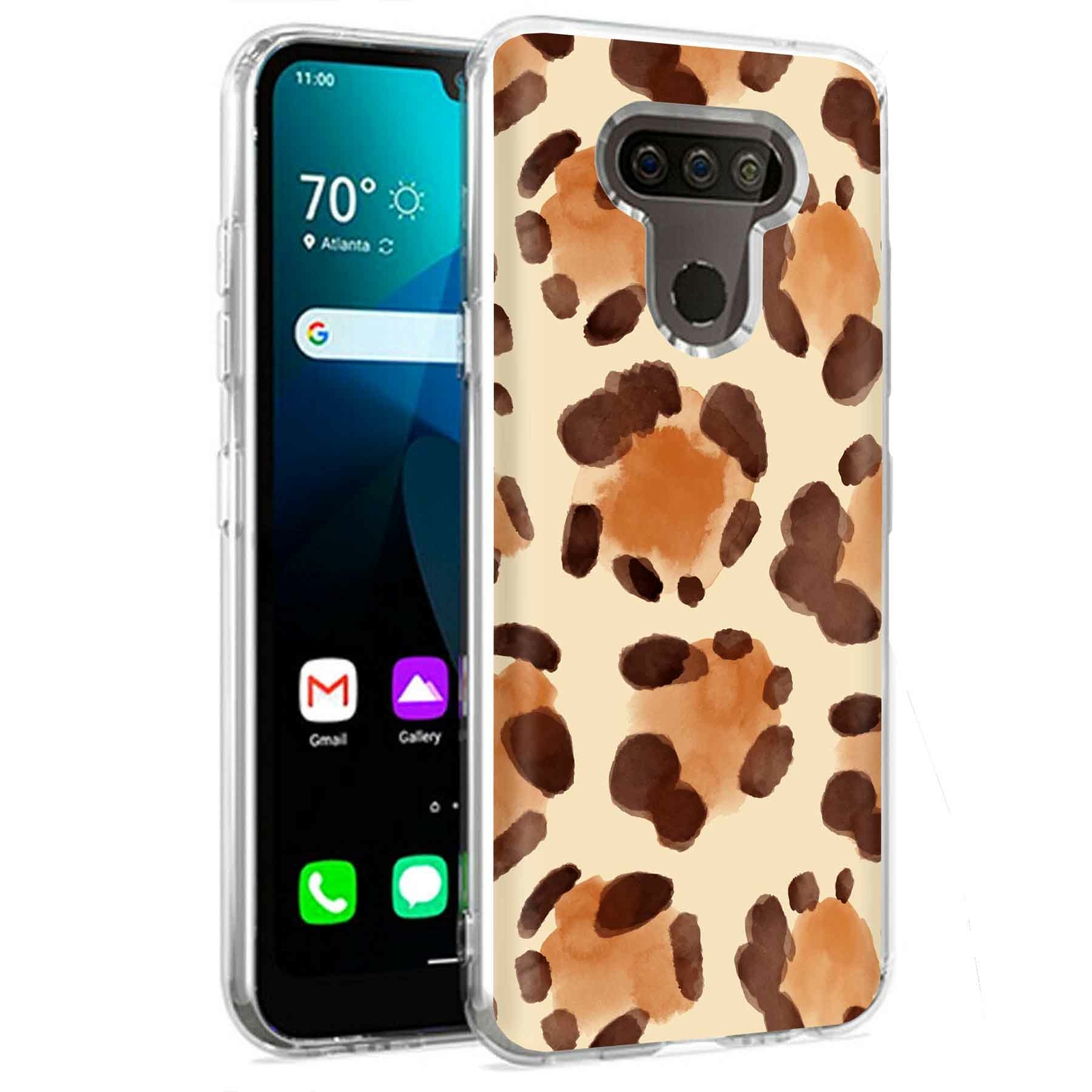 Phone Case for LG Harmony 4,Xpression Plus 3,K40S, Watercolor Fur 5 Print