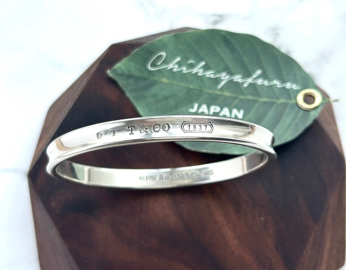 [Tiffany] ティファニー 1837 Silver Narrowband Bracelet Tiffany & Co Sterling Silver 925 Narrow 1837 Loop Bangle