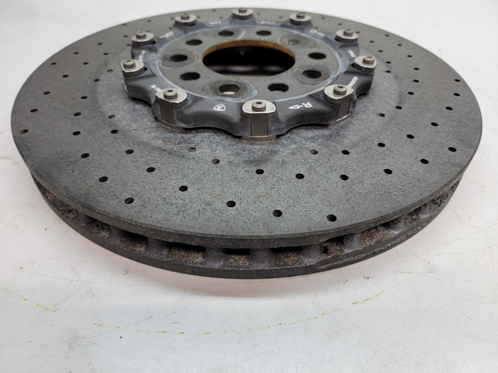 LAMBORGHINI AVENTADOR REAR RIGHT CARBON CERAMIC BRAKE DISC ROTOR OEM 470615602F