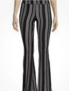 No Boundaries Jr Black Stripe Flare Pants Juniors Women Size XXL/2X/19 NWT
