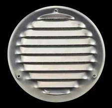 Stainless Steel Air Vent Cover with Insect Mesh - 5 - 6  inch Round Ventilation