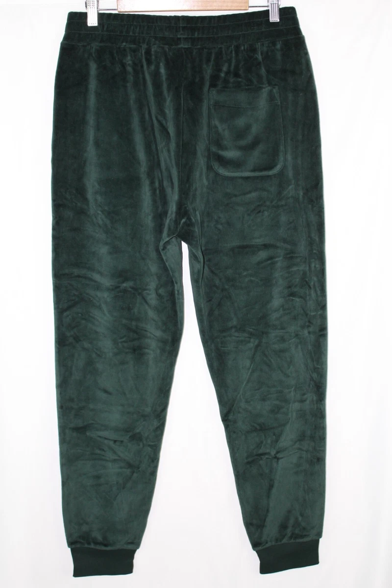 Lacoste MEn s Live Signature Velvet Joggers Size Medium Green
