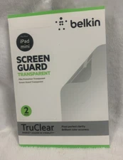 2 Pack Belkin TruClear Transparent Screen Protector for iPad Mini Screen Guard