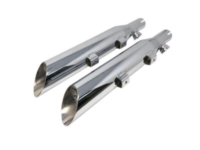 Auspuffanlage ''Eagle Sidewinder Slash Cut'' in Chrom passend für HD - 1 Set