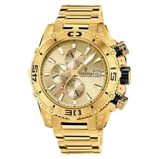 Festina F20492/1 Men's Prestige Chronograph Gold Dial Watch
