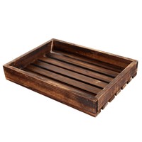 Country Rustic Style Wood Slat Breakfast Serving Tray Rectangular Display Sta... on sale Country Rustic Style Wood Slat Breakfast Serving Tray Rectangular Display Sta... on sale