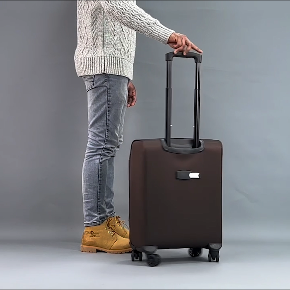 Soft Shell Cabin Suitcase 55 x 40 x 20 cm Luggage Suitable for