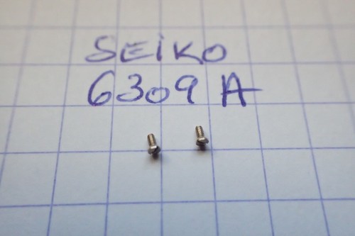 Seiko 6309A : 2 vis de cadran
