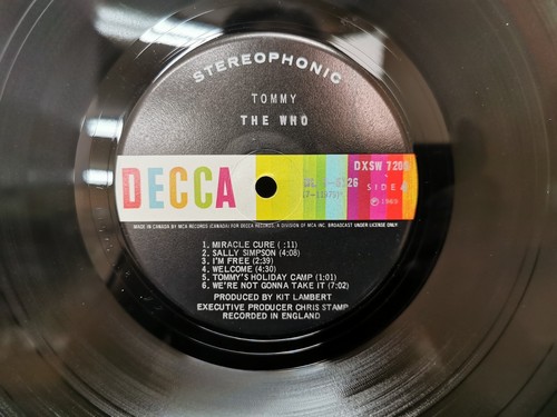 The Who Tommy 2LP Vinyl Record Decca DXSW 7205 Gatefold Classic Rock Booklet - Bild 4 von 8