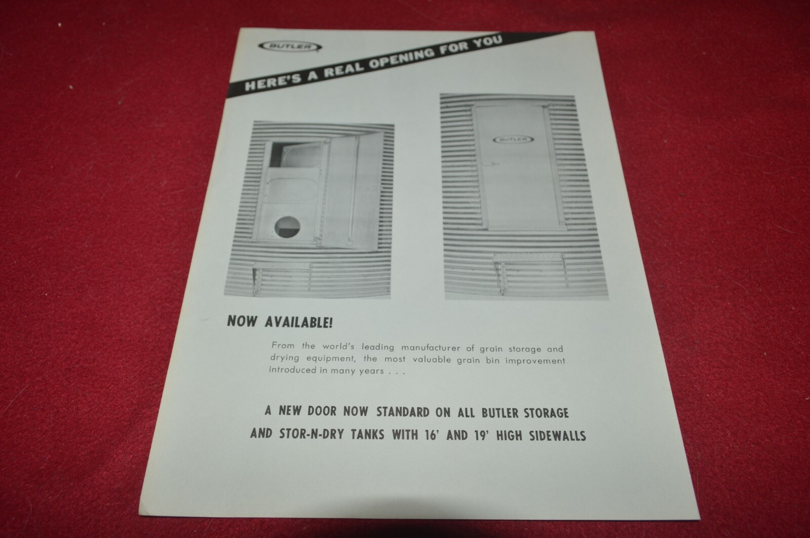 Butler Grain Bin Doors For 1964 Brochure FCCA eBay