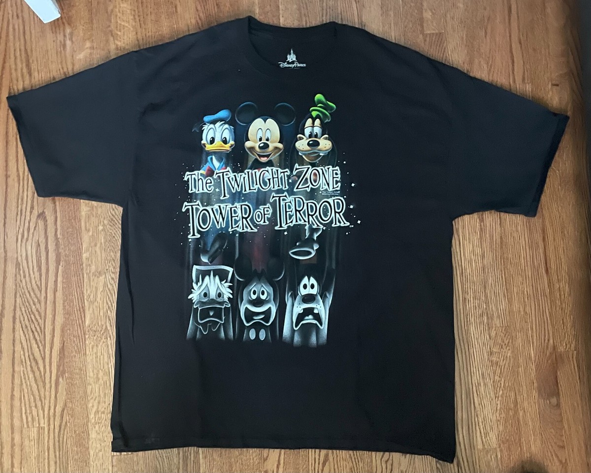 Vintage Disney The Twilight Zone Tower Of Terror T Shirt Size 2XL
