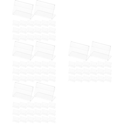 25pcs Multi-zweck Robust Klares Zeichen Halter Tabelle Schildhalter