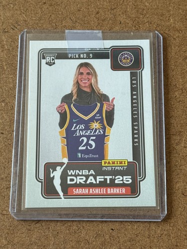 2025 Panini Instant WNBA Draft SARAH ASHLEE BARKER Sparks CRIMSON TIDE Card RC - Picture 2 of 5