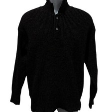 Vintage Robert Bruce Wool Sweater Black Men  s Size Medium