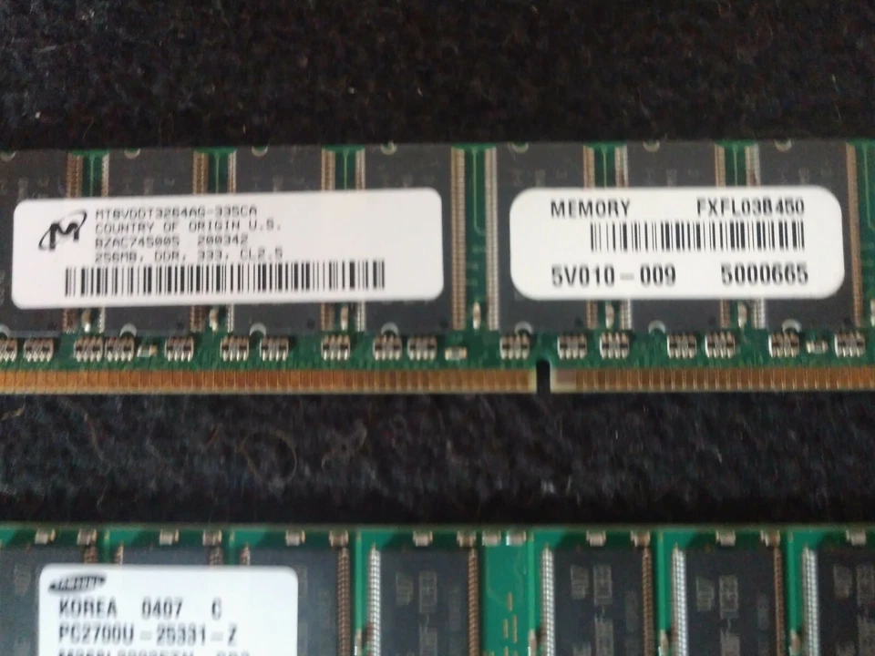 Lot of 4pcs 1GB (4x256MB) DDR memory - Image 4 of 4