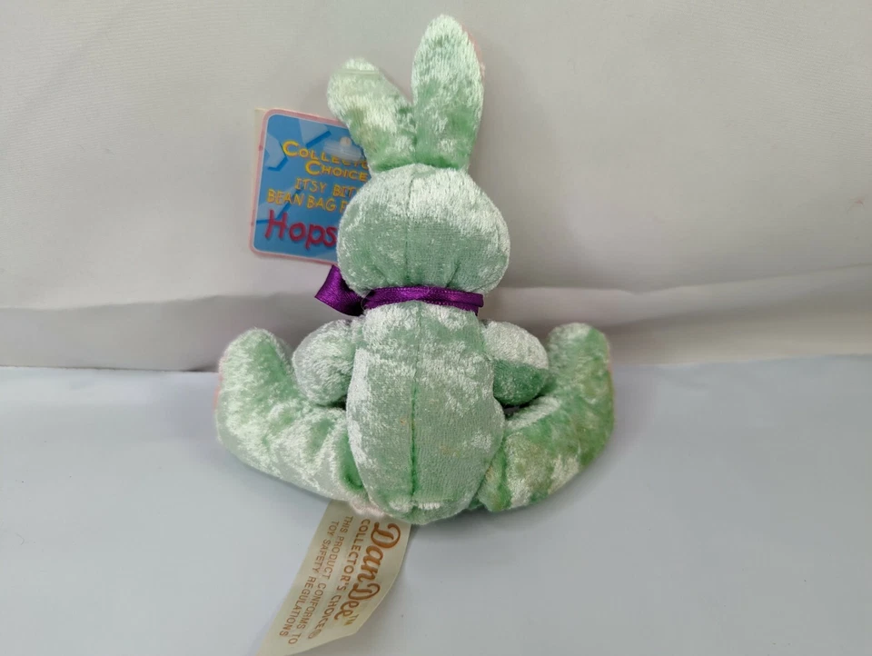 Dan Dee Green Hopster Rabbit Plush Easter Egg 5 Inch Stuffed Animal Toy - Image 4 of 4