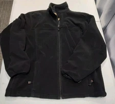 WearGuard Fleece Jacket Men's L Black Full Zip Windproof