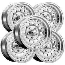 (Set of 5) Pacer 162M Aluminum Mod 15x8 5x5" -20mm Machined Wheels Rims 15" Inch
