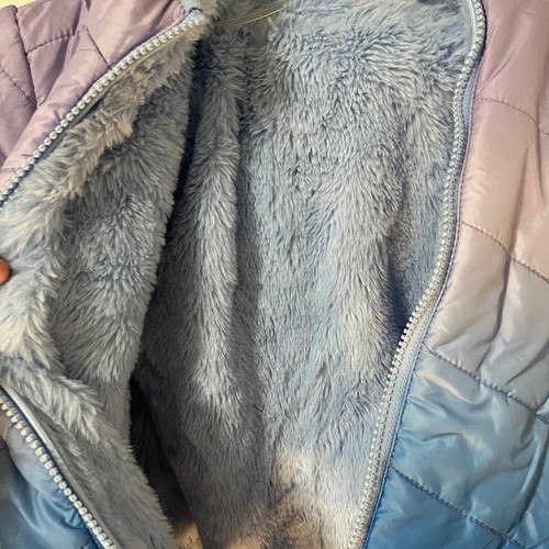 Eddie Bauer Reversible Girls Kids Jacket Fleece Lined Size XS 5/6 - Picture 4 of 4