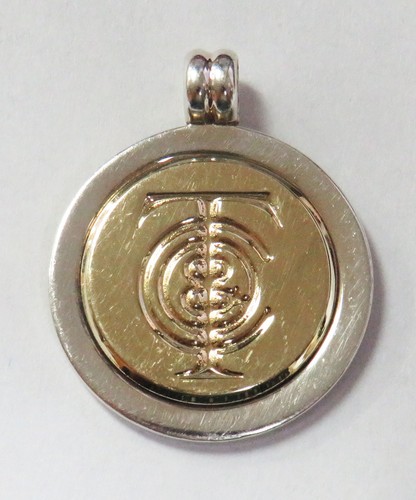 TIFFANY & CO 18K & STERLING SILVER "T&CO" PENDANT