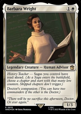 MTG BARBARA WRIGHT EXC - 14 - WHO - MAGIC