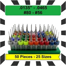 50 pc Carburetor Jet Drill Bit Set – 25 Sizes for Holley Mikuni Carter & More!