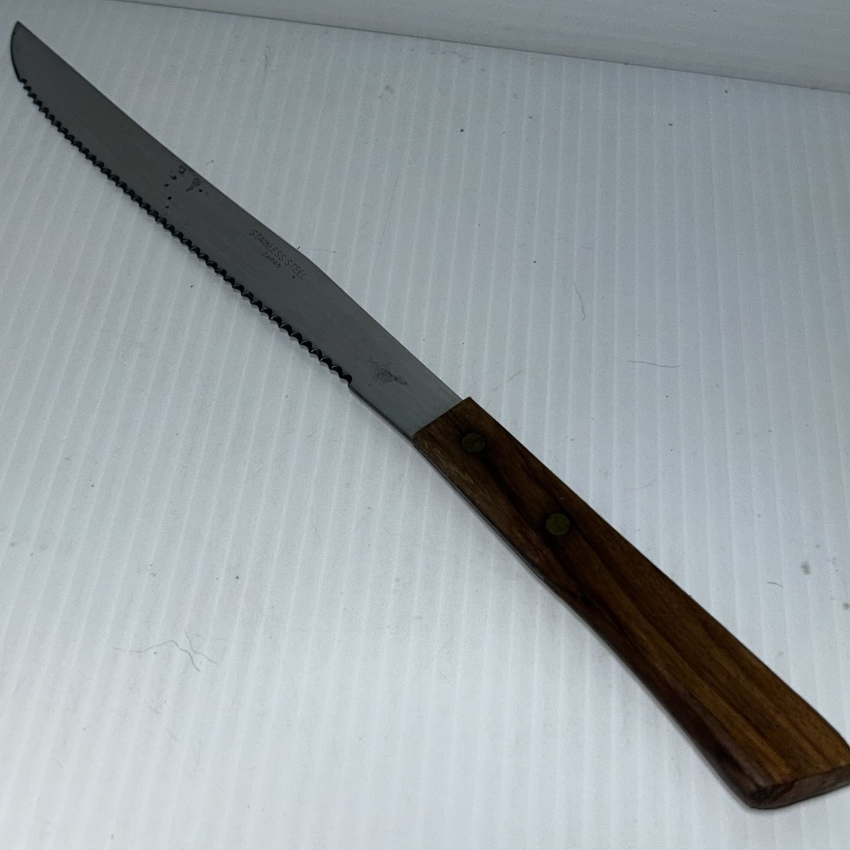 katsu1886　リンナイ DELICIA Vintage Bread Knife Serrated Stainless Steel Wood Handle Japan 12