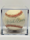 Hank Aaron Autograph Baseball Official Ball American League Atlanta Braves HOF