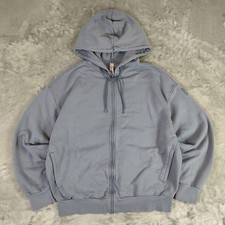 Alo Yoga greyish blue active minimalist full zip casual jacket womens Medium