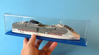 1:1250 scale MSC World EUROPA cruise ship model by SCHERBAK USA