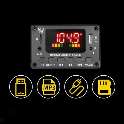 6-12V #2*40W Stereo Audio Verstärker Auto FM Radio Digitalanzeige LED