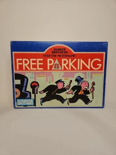 Vintage 1988 Parker Brothers Free Parking Card Game