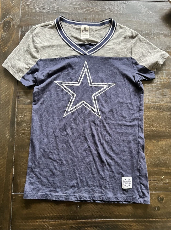 Victoria Secrets Pink Large Dallas Cowboys T-Shirt Women's Stadium Fan Top - Image 2 of 4