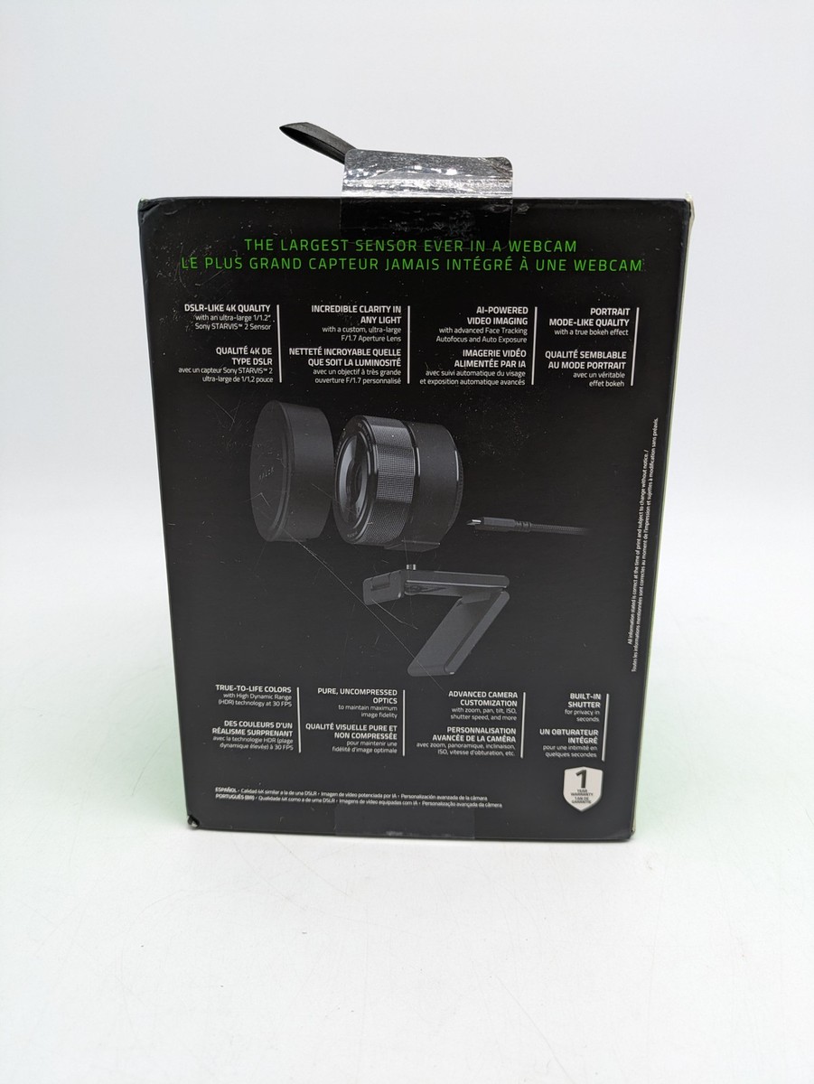 Razer Kiyo Pro Ultra Large Sensor 4K Ultra HD Webcam Black