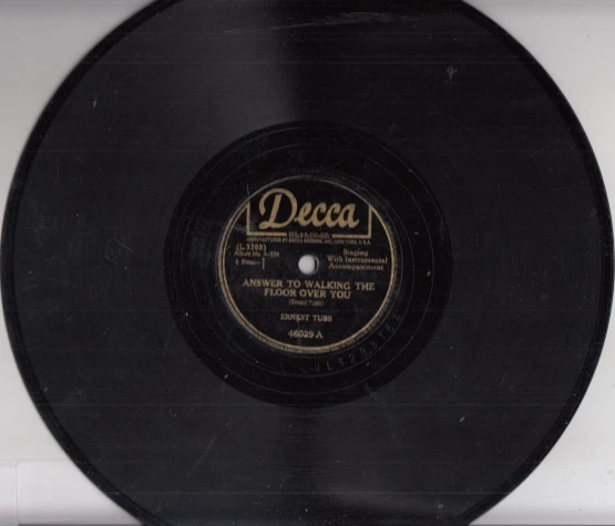 Ernest Tubb - Answer To Walking The Floor Over You / You'll Want Me Back 10"  78 - Image 2 of 4