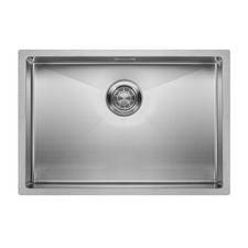 Modern Undermount Kitchen Sink 304 Stainless Steel Single Square Bowl 64x44cm