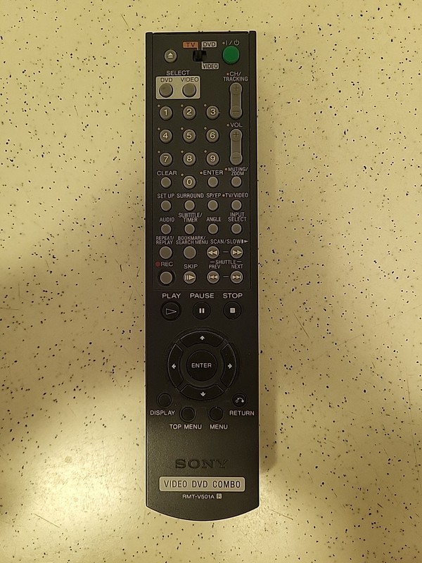 Genuine Sony RMT-V501A Remote For SLV-D300P DVD VCR Combo Player Tested