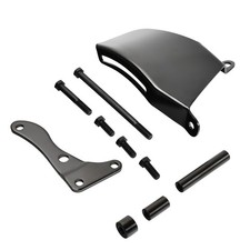 For 1969-1975 Sbc Chevy 350 400 Long Water Pump Black Steel Alternator Bracket