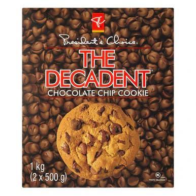 President's Choice The Decadent Chocolate Chip Cookies 1000g/35,3oz - Bild 1 von 3