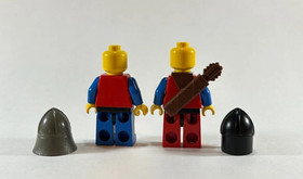 Lego King's Castle Minifigures 2 6080 Crusader Axe Lion Shield Bow vintage rare