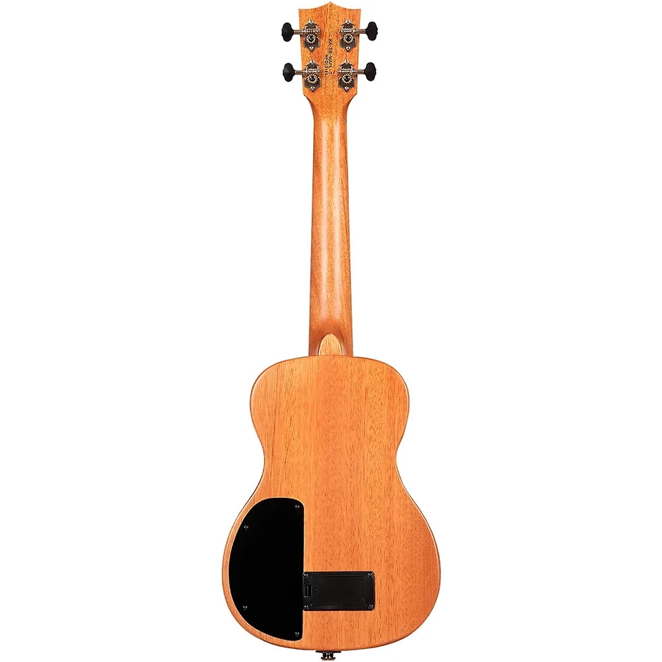 Kala Solid Body Tenor Acoustic-Electric Ukulele with Gig Bag Flame Acacia - Image 2 of 4