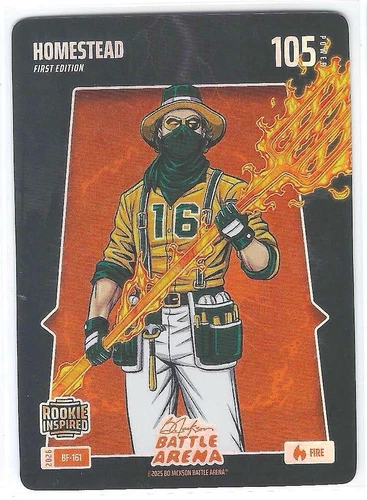 Homestead Nick Kurtz 2026 Bo Jackson Battle Arena Battlefoil Fire #BF-161 RC