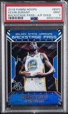 2018 PANINI HOOPS BACKSTAGE PASS AP GOLD #BSP2 KEVIN DURANT 9/10 PSA 9