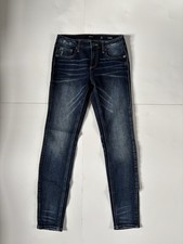 Miss Me Standard Ankle Skinny Women's 24 Blue Jeans Denim Zip Fly