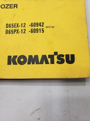 Komatsu D65EX-12 D65PX-12 Bulldozer Operations & Maintenance Manual SEAM007202 - Picture 7 of 8