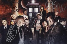 DOCTOR WHO Multi Signed Cast Photo - 8"x 12" GENUINE SIGNED AUTOGRAPH